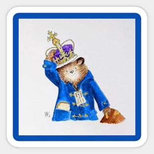 Paddington Bear Coronation Sticker